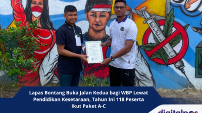 Lapas Bontang Buka Jalan Kedua bagi WBP Lewat Pendidikan Kesetaraan, Tahun Ini 118 Peserta Ikut Paket A-C