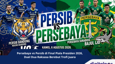 Persebaya vs Persib di Final Piala Presiden 2026, Duel Dua Raksasa Berebut Trofi Juara