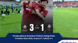 Persija Jakarta Amankan Podium Ketiga Piala Presiden Elite 2026, Arema FC Takluk 3-1