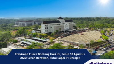 Prakiraan Cuaca Bontang Hari Ini, Senin 10 Agustus 2026 Cerah Berawan, Suhu Capai 31 Derajat