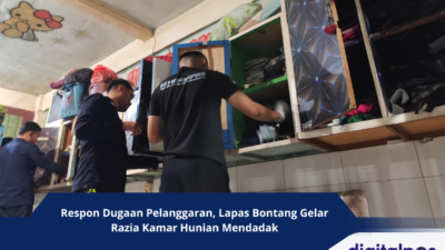 Respon Dugaan Pelanggaran, Lapas Bontang Gelar Razia Kamar Hunian Mendadak