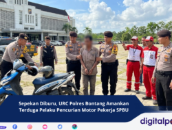 Sepekan Diburu, URC Polres Bontang Amankan Terduga Pelaku Pencurian Motor Pekerja SPBU