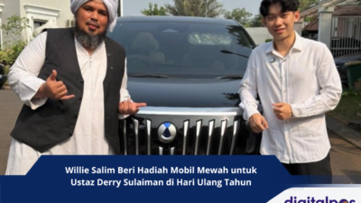 Willie Salim Beri Hadiah Mobil Mewah untuk Ustaz Derry Sulaiman di Hari Ulang Tahun