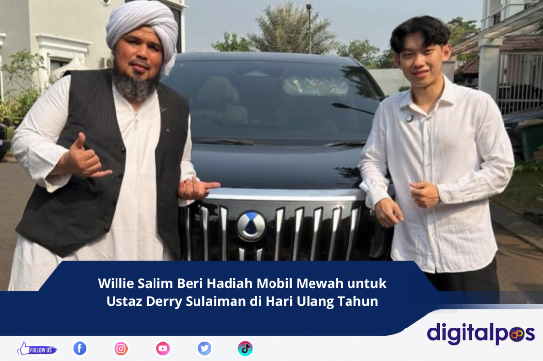 Willie Salim Beri Hadiah Mobil Mewah untuk Ustaz Derry Sulaiman di Hari Ulang Tahun
