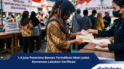 1,4 Juta Penerima Bansos Terindikasi Main Judol, Kemensos Lakukan Verifikasi