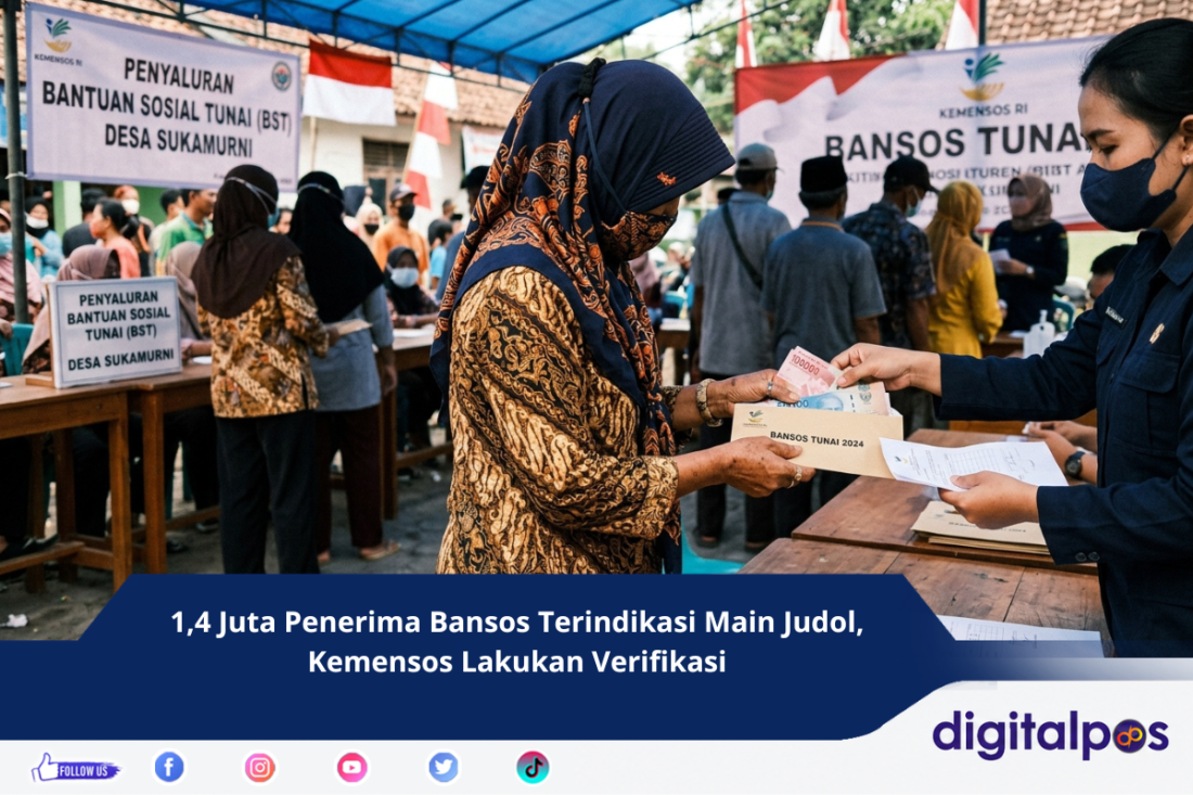1,4 Juta Penerima Bansos Terindikasi Main Judol, Kemensos Lakukan Verifikasi