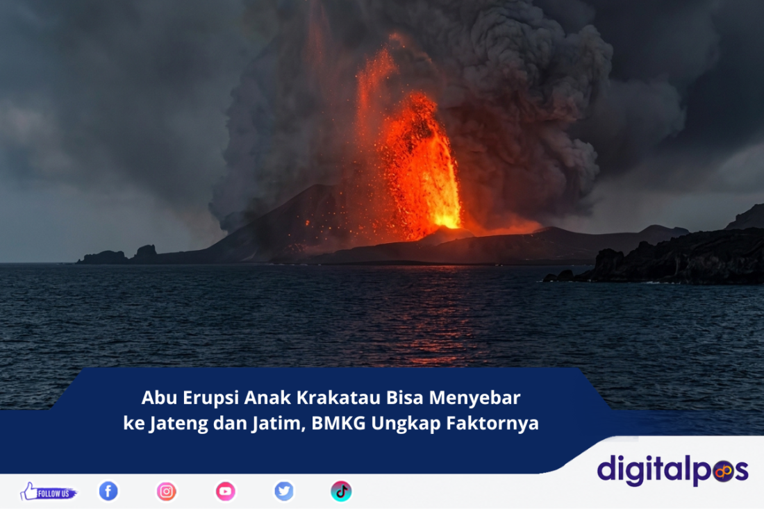 Abu Erupsi Anak Krakatau Bisa Menyebar ke Jateng dan Jatim, BMKG Ungkap Faktornya