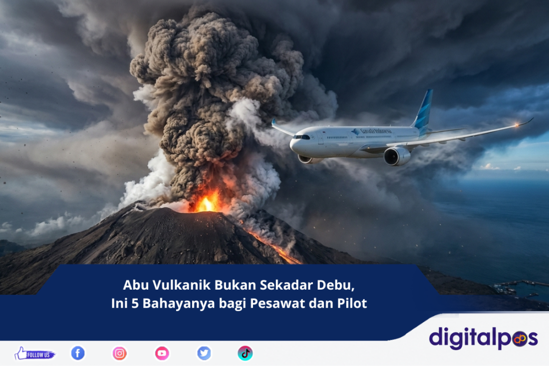 Abu Vulkanik Bukan Sekadar Debu, Ini 5 Bahayanya bagi Pesawat dan Pilot