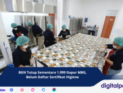 BGN Tutup Sementara 1.999 Dapur MBG, Belum Daftar Sertifikat Higiene