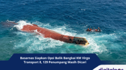 Basarnas Siapkan Opsi Balik Bangkai KM Virgo Transport 8, 129 Penumpang Masih Dicari