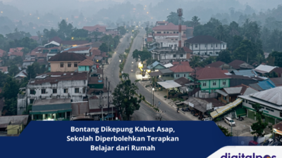 Bontang Dikepung Kabut Asap, Sekolah Diperbolehkan Terapkan Belajar dari Rumah