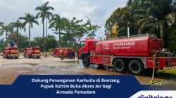 Dukung Penanganan Karhutla di Bontang, Pupuk Kaltim Buka Akses Air bagi Armada Pemadam