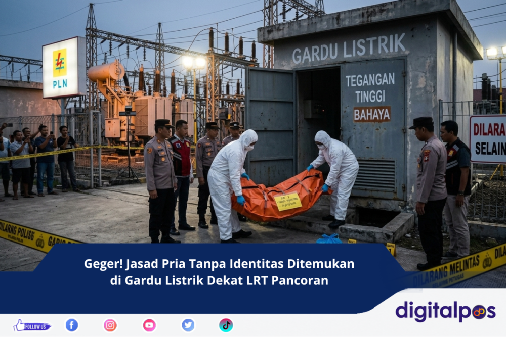 Geger! Jasad Pria Tanpa Identitas Ditemukan di Gardu Listrik Dekat LRT Pancoran