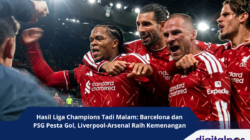 Hasil Liga Champions Tadi Malam Barcelona dan PSG Pesta Gol, Liverpool-Arsenal Raih Kemenangan
