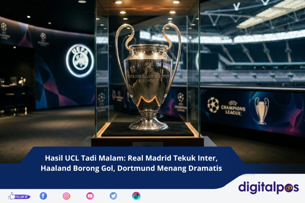 Hasil UCL Tadi Malam Real Madrid Tekuk Inter, Haaland Borong Gol, Dortmund Menang Dramatis