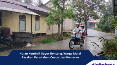Hujan Kembali Guyur Bontang, Warga Mulai Rasakan Perubahan Cuaca Usai Kemarau