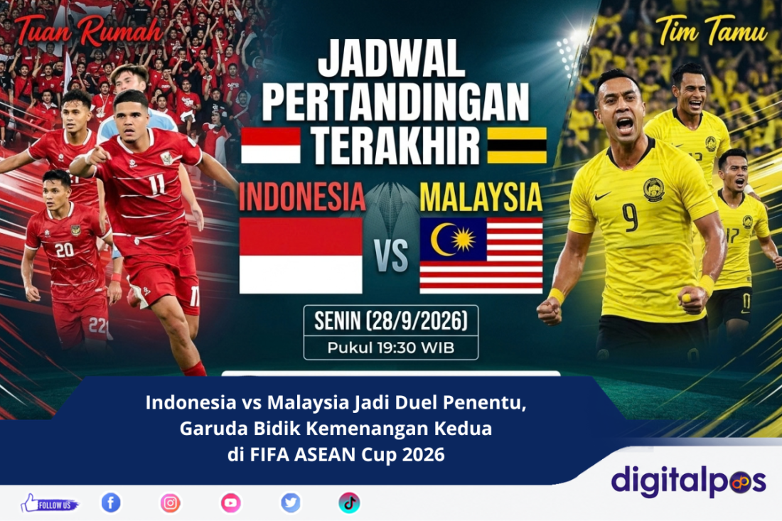 Indonesia vs Malaysia Jadi Duel Penentu, Garuda Bidik Kemenangan Kedua di FIFA ASEAN Cup 2026