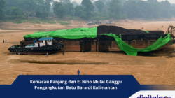Kemarau Panjang dan El Nino Mulai Ganggu Pengangkutan Batu Bara di Kalimantan