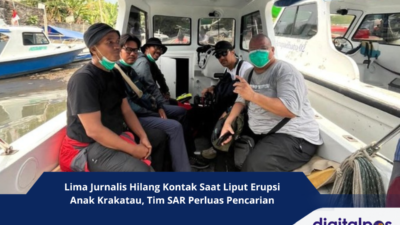 Lima Jurnalis Hilang Kontak Saat Liput Erupsi Anak Krakatau, Tim SAR Perluas Pencarian