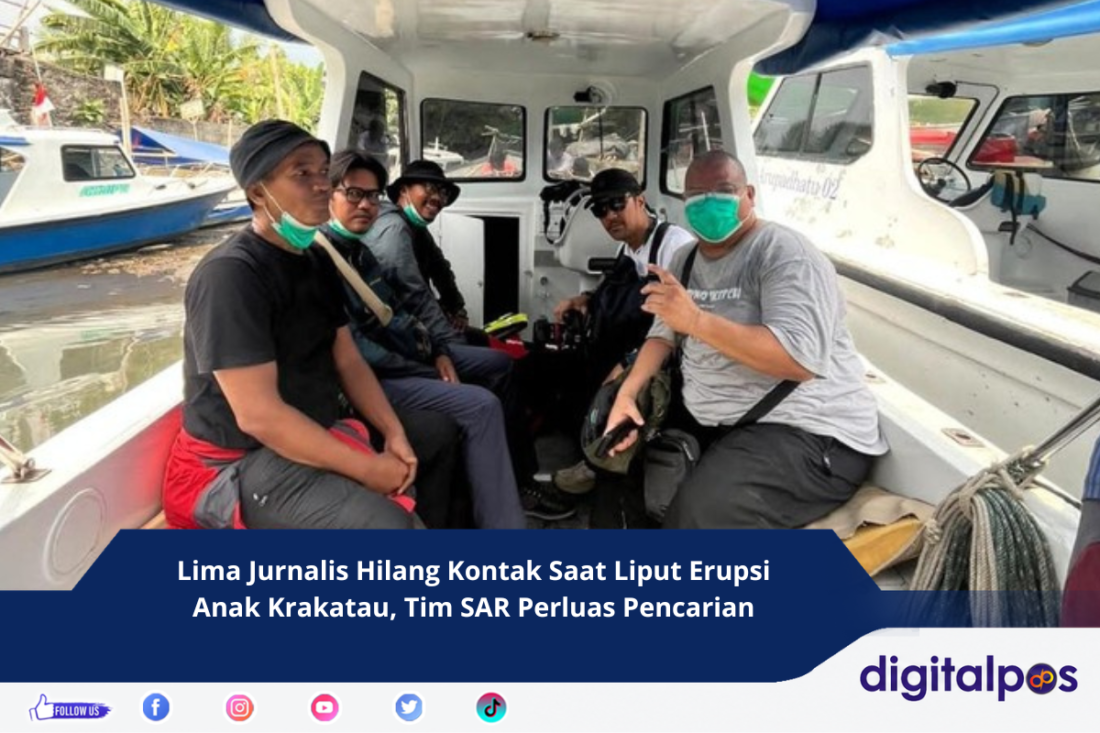 Lima Jurnalis Hilang Kontak Saat Liput Erupsi Anak Krakatau, Tim SAR Perluas Pencarian