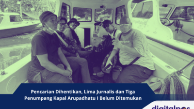 Pencarian Dihentikan, Lima Jurnalis dan Tiga Penumpang Kapal Arupadhatu I Belum Ditemukan