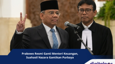 Prabowo Resmi Ganti Menteri Keuangan, Suahasil Nazara Gantikan Purbaya