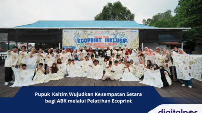 Pupuk Kaltim Wujudkan Kesempatan Setara bagi ABK melalui Pelatihan Ecoprint