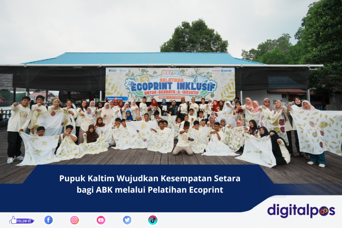 Pupuk Kaltim Wujudkan Kesempatan Setara bagi ABK melalui Pelatihan Ecoprint