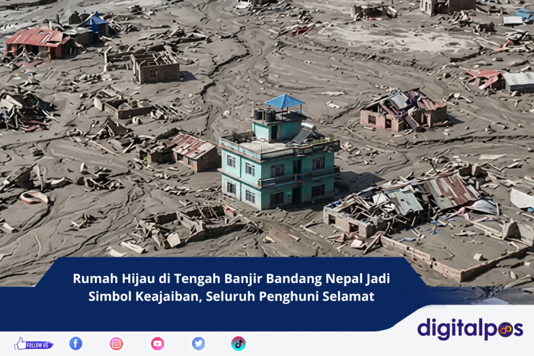 Rumah Hijau di Tengah Banjir Bandang Nepal Jadi Simbol Keajaiban, Seluruh Penghuni Selamat