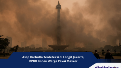 Asap Karhutla Terdeteksi di Langit Jakarta, BPBD Imbau Warga Pakai Masker (1)