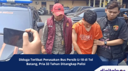 Diduga Terlibat Perusakan Bus Persib U-18 di Tol Batang, Pria 33 Tahun Ditangkap Polisi