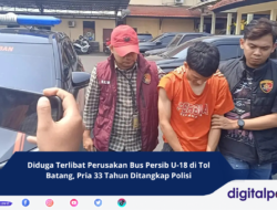 Diduga Terlibat Perusakan Bus Persib U-18 di Tol Batang, Pria 33 Tahun Ditangkap Polisi