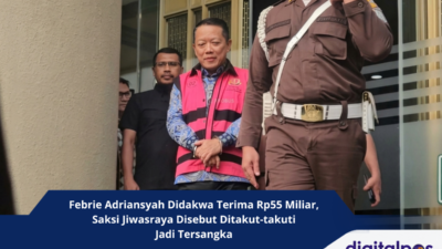 Febrie Adriansyah Didakwa Terima Rp55 Miliar, Saksi Jiwasraya Disebut Ditakut-takuti Jadi Tersangka