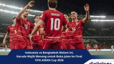 Indonesia vs Bangladesh Malam Ini, Garuda Wajib Menang untuk Buka Jalan ke Final FIFA ASEAN Cup 2026