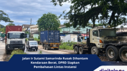 Jalan Ir Sutami Samarinda Rusak Dihantam Kendaraan Berat, DPRD Siapkan Pembahasan Lintas Instansi
