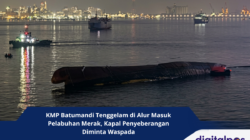 KMP Batumandi Tenggelam di Alur Masuk Pelabuhan Merak, Kapal Penyeberangan Diminta Waspada