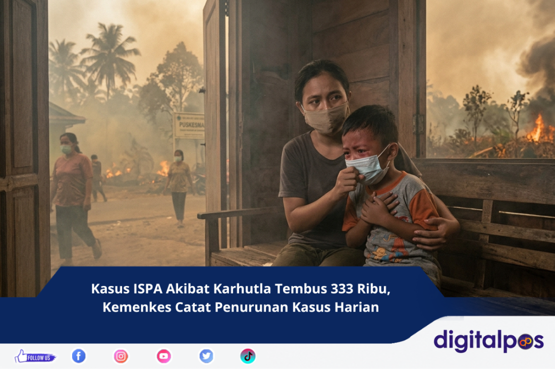 Kasus ISPA Akibat Karhutla Tembus 333 Ribu, Kemenkes Catat Penurunan Kasus Harian
