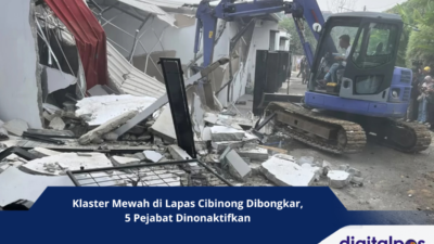 Klaster Mewah di Lapas Cibinong Dibongkar, 5 Pejabat Dinonaktifkan
