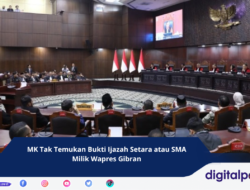 MK Tak Temukan Bukti Ijazah Setara atau SMA Milik Wapres Gibran