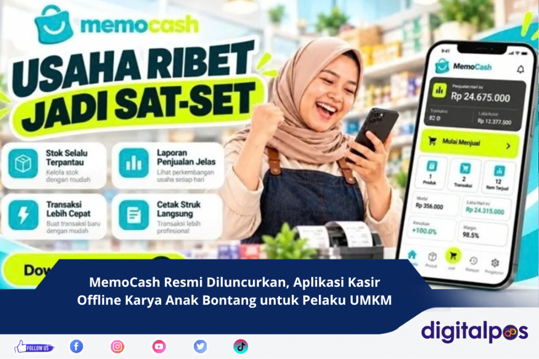 MemoCash Resmi Diluncurkan, Aplikasi Kasir Offline Karya Anak Bontang untuk Pelaku UMKM