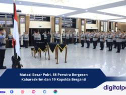 Mutasi Besar Polri, 88 Perwira Bergeser: Kabareskrim dan 19 Kapolda Berganti