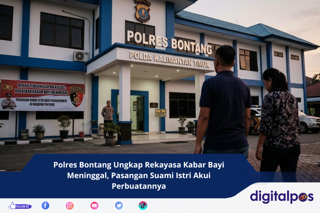 Polres Bontang Ungkap Rekayasa Kabar Bayi Meninggal, Pasangan Suami Istri Akui Perbuatannya