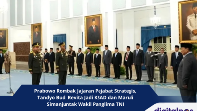 Prabowo Rombak Jajaran Pejabat Strategis, Tandyo Budi Revita Jadi KSAD dan Maruli Simanjuntak Wakil Panglima TNI